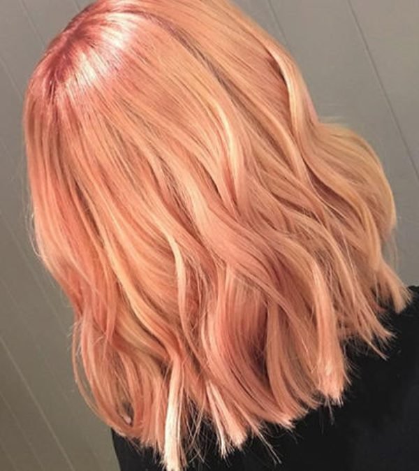 Peach-Toned Balayage