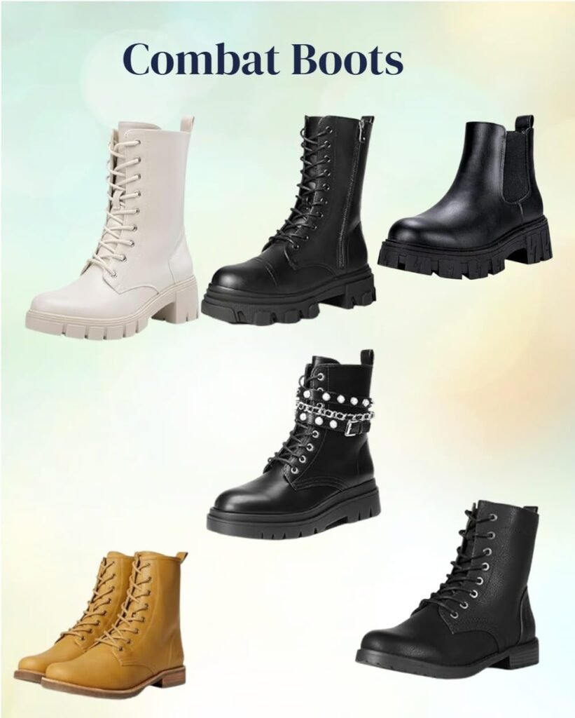 combat boots outfit for a fall trend