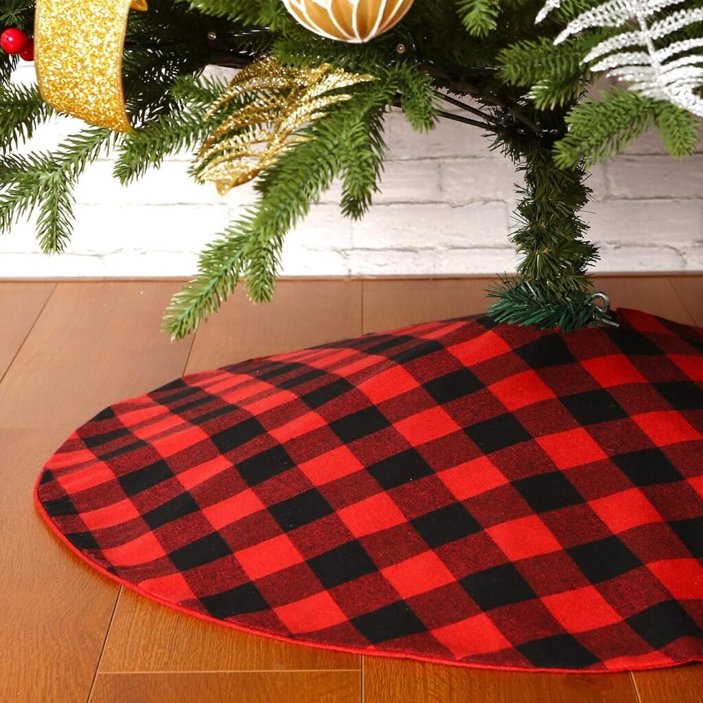 Buffalo Plaid Christmas Tree Skirt