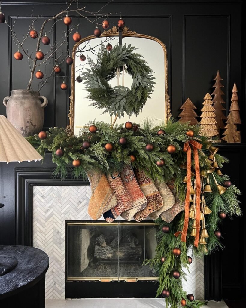 Christmas Holiday Mantel