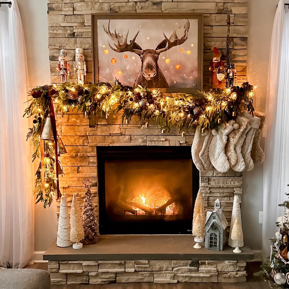 Christmas Holiday Mantel