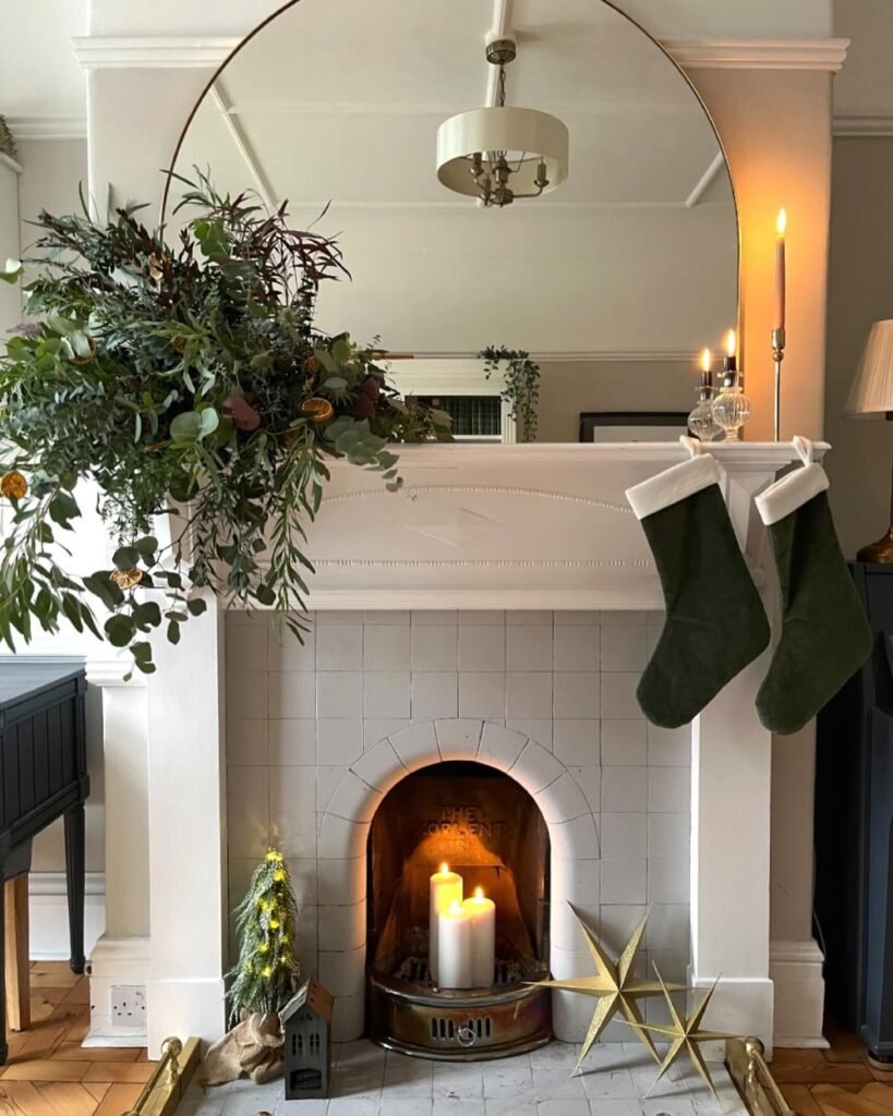 Christmas Holiday Mantel