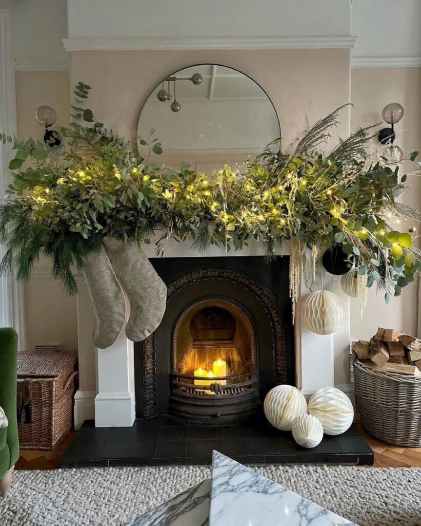 Christmas Holiday Mantel