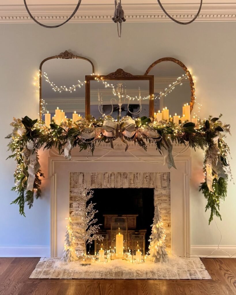 Christmas Holiday Mantel