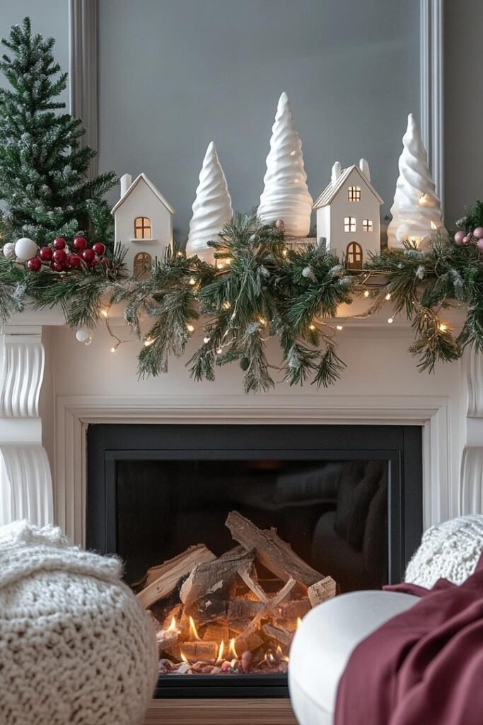Christmas Holiday Mantel