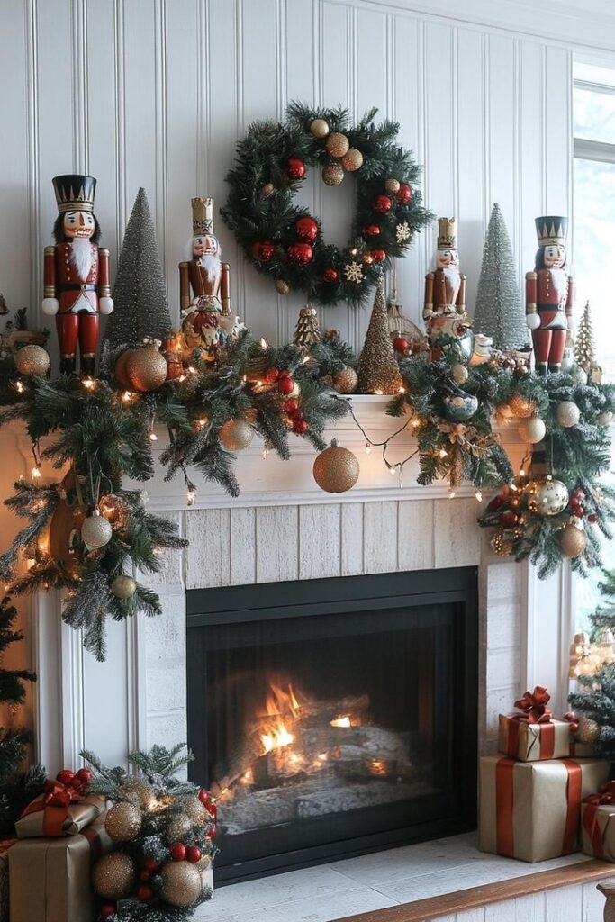 Christmas Holiday Mantel