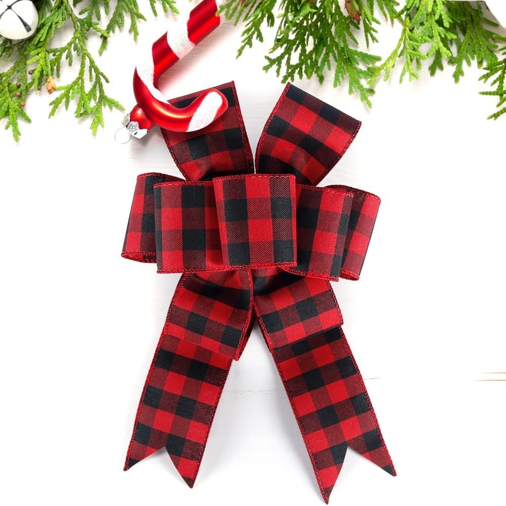 Wide Buffalo Plaid Ribbons