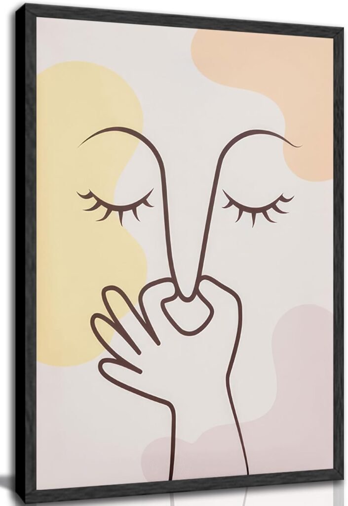 Funny Cute Bathroom Canvas Wall Art Bad Smell Humor Eclectic Boho Toilet Painting Picture Wall Decor