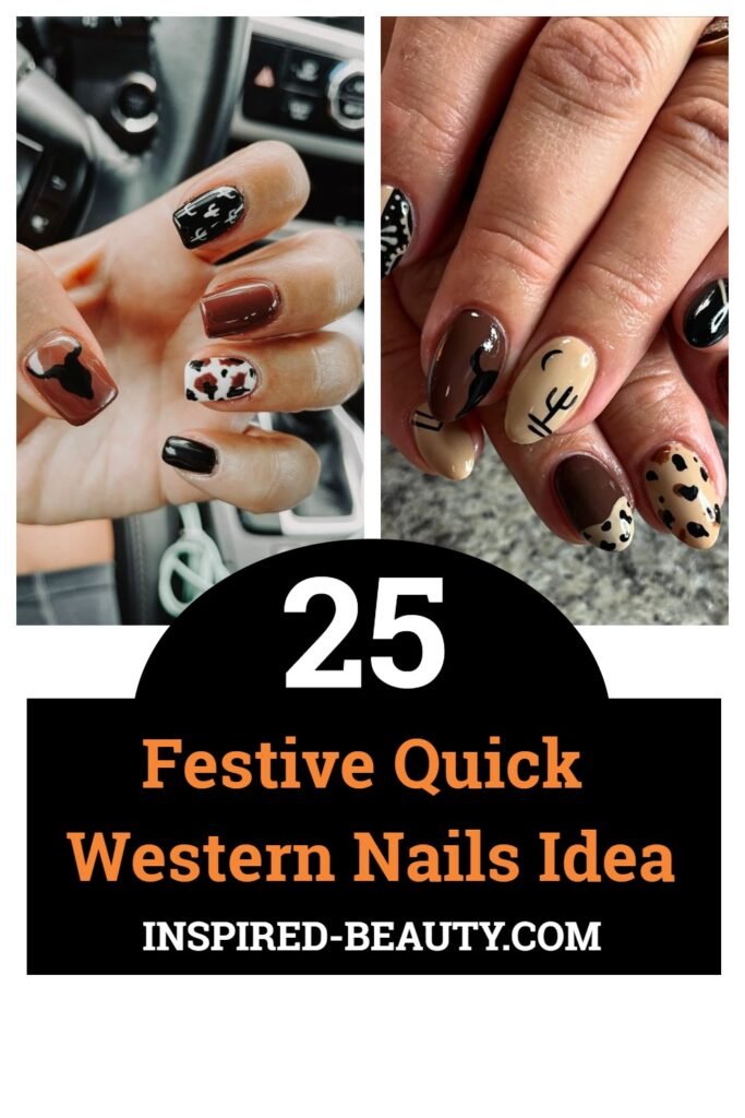 Festive Quick Western Nails Idea