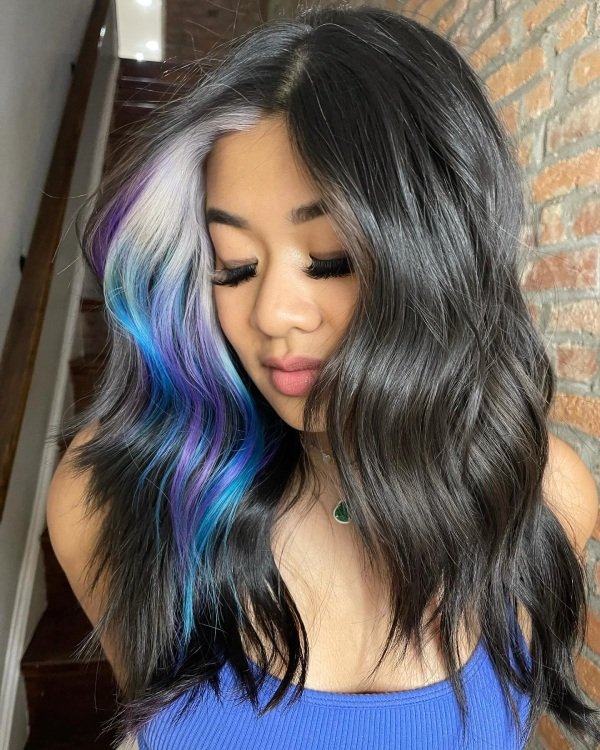 Bold Cool-Toned Streak