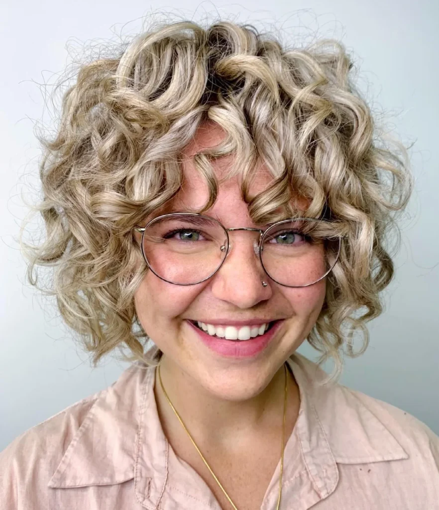Short Curly Gray Hair Ideas Messy Curly Crop