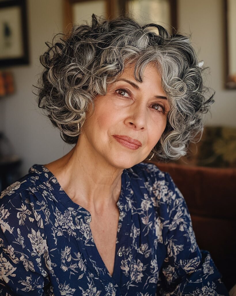 Short Curly Gray Hair Ideas Tapered Coily Cut