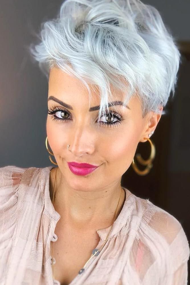 Short Curly Gray Hair Ideas The Platinum Pixie