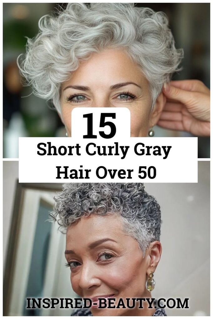 Short Curly Gray Hair Over 50