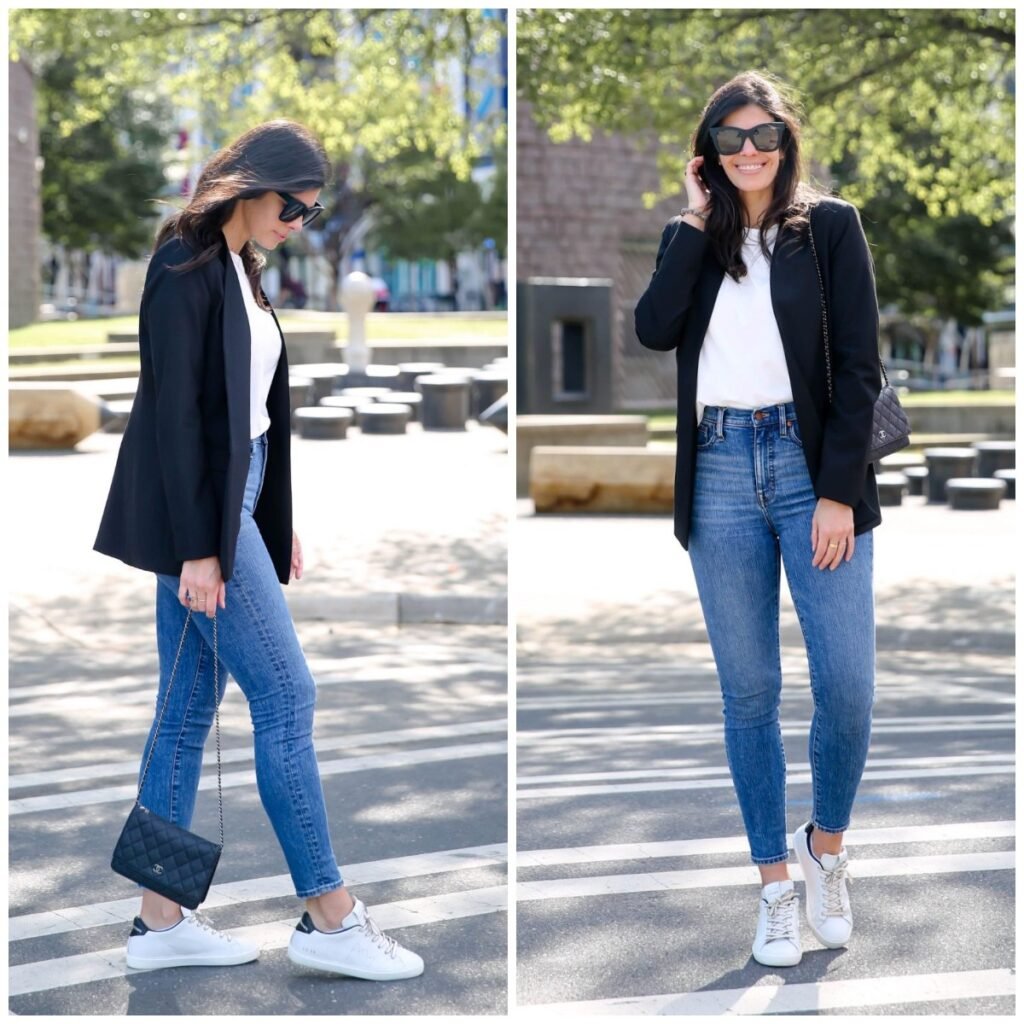 Blazer with Tee and Stretch Pants woman