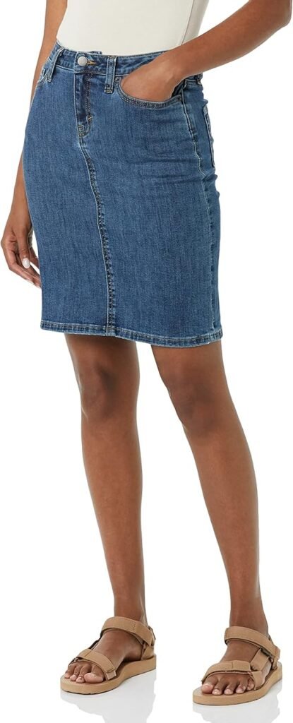 Classic 5-Pocket Denim Skirt