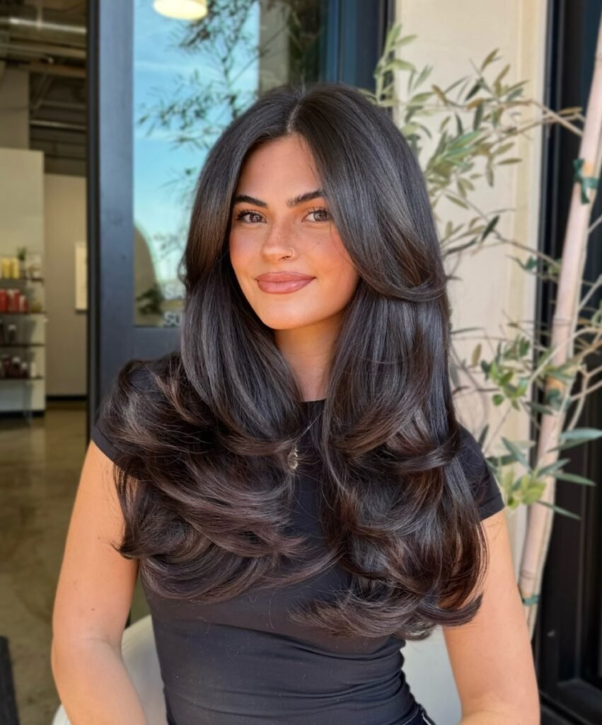 Long Layers with Beach Waves OVER 40 WOMEN