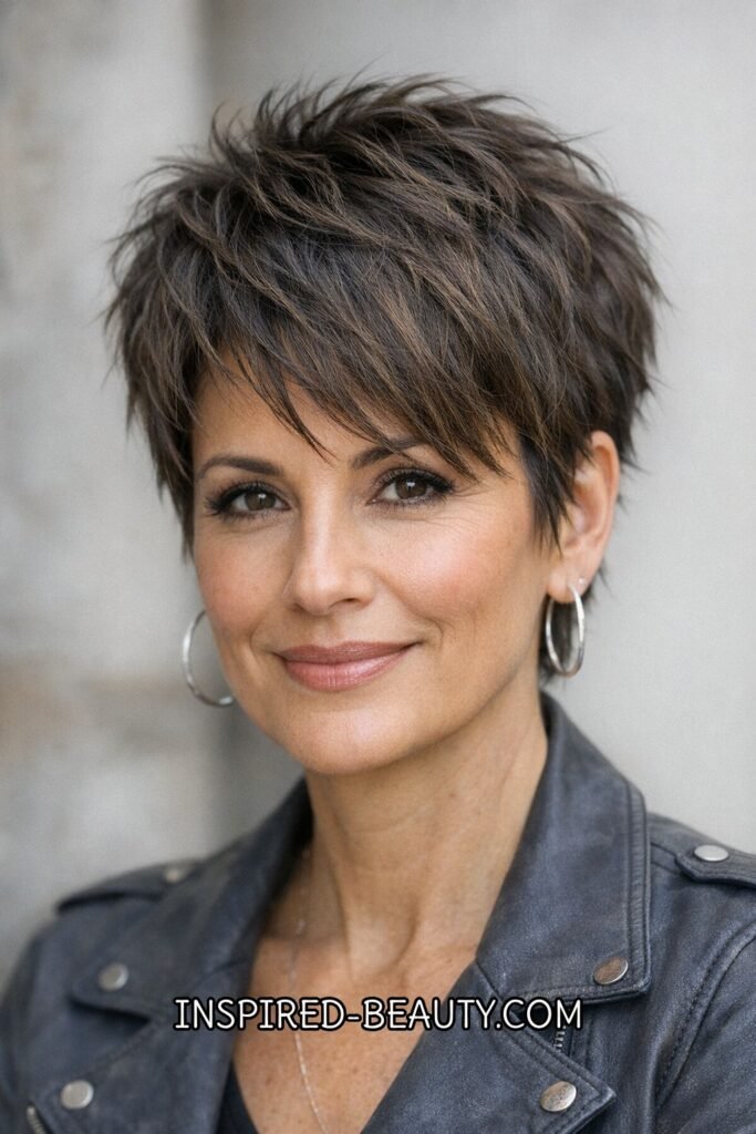 Textured Pixie Cut over 40 women