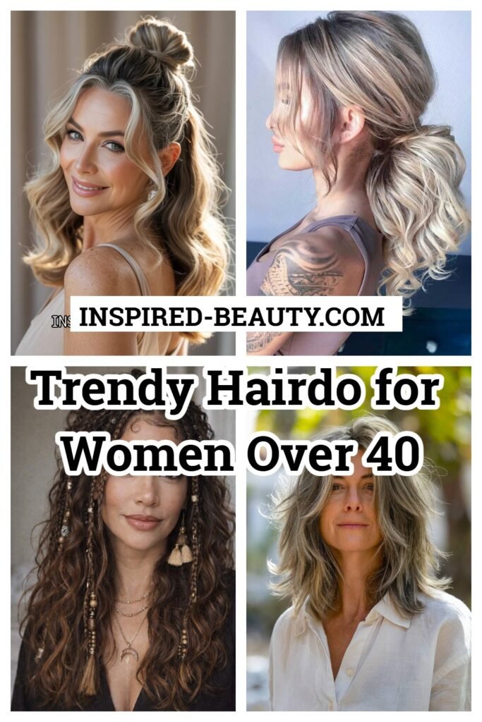 Trendy Hairdo for Women Over 40