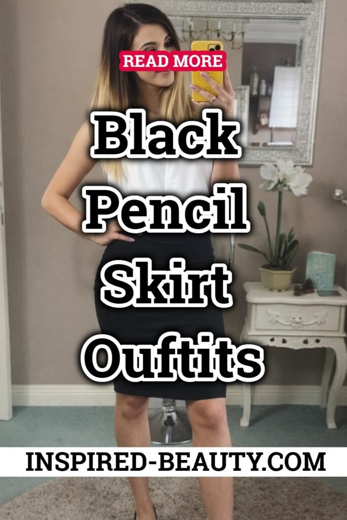 30 Trendy Ways to Style Black Pencil Skirt Outfit