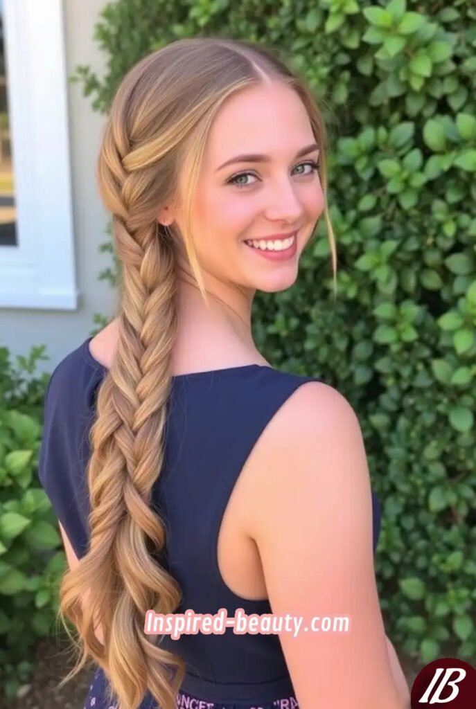 Pull-Through Braid graduation hairstyles