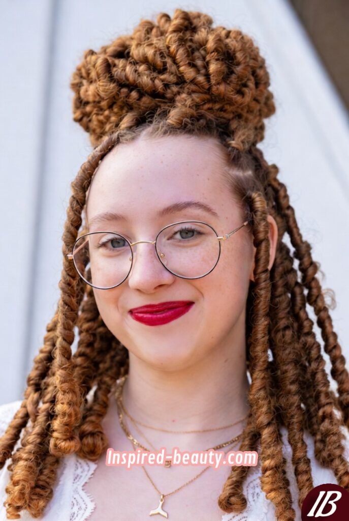 Twist-Out with Half-Up hairstyles for Graduation
