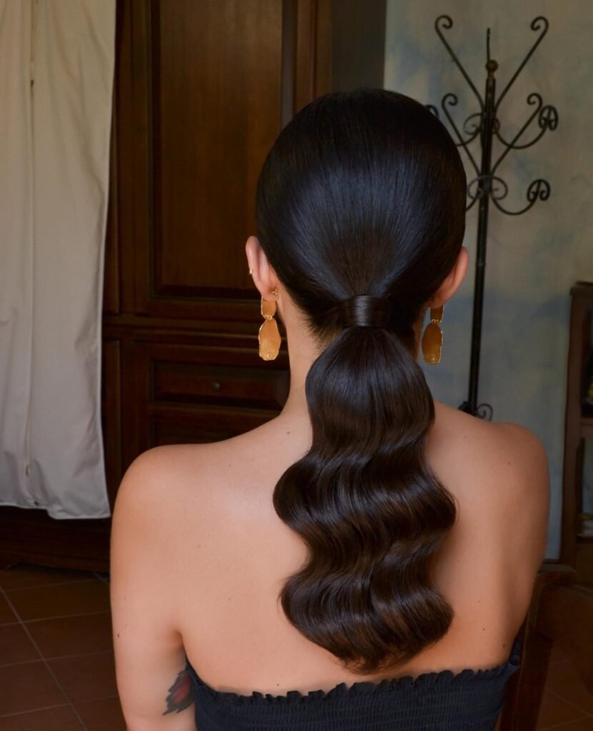 Sleek Low Ponytail graduation hairstyles