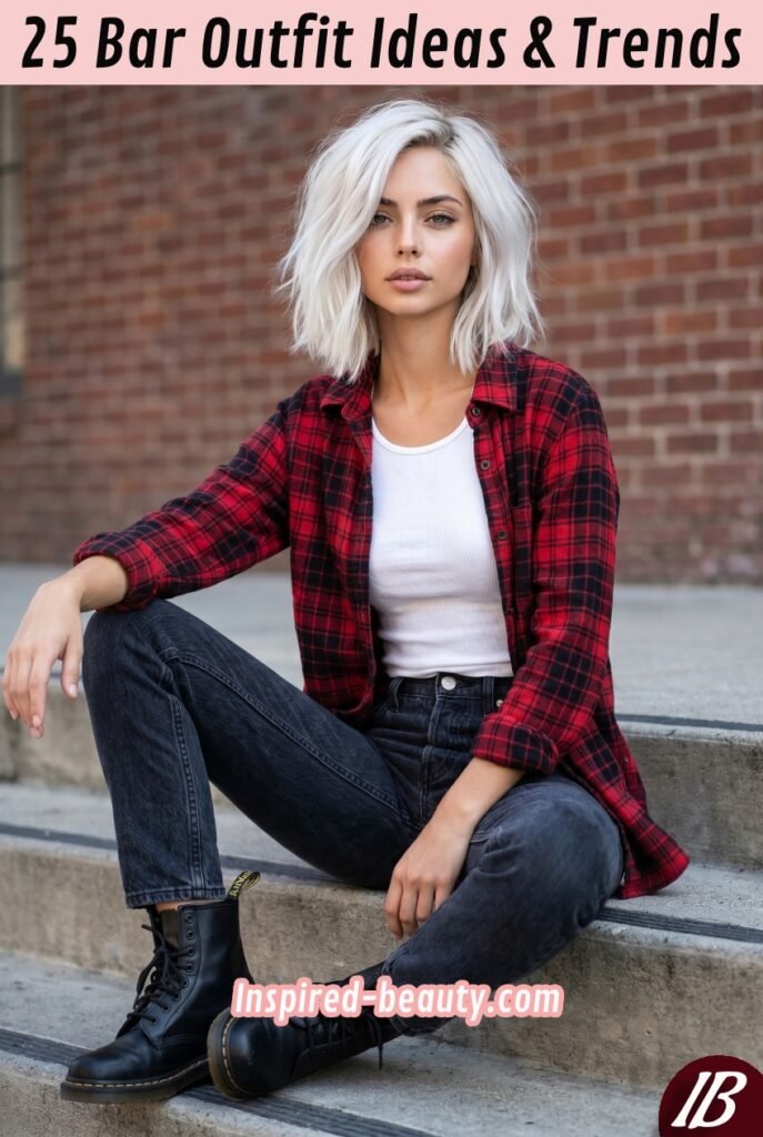 Flannel with Tank and Levi's 501s plus Doc Martens