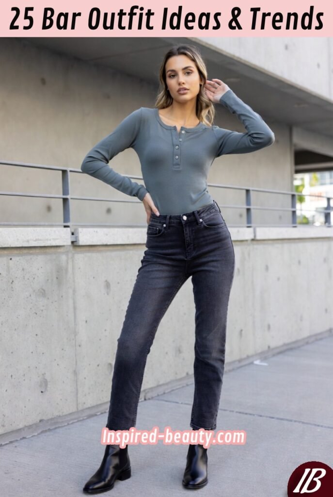 Henley with Dark Jeans and Chelsea Boots