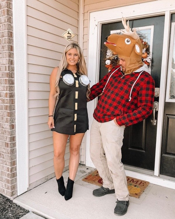 Deer in the headlights funny costume