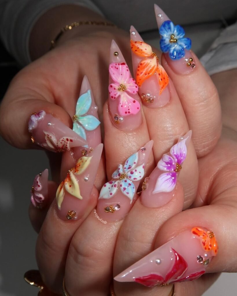 Petal Nails august nails design