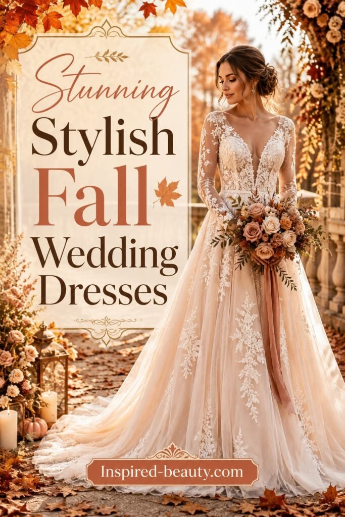 Stunning Stylish Fall Wedding Dresses