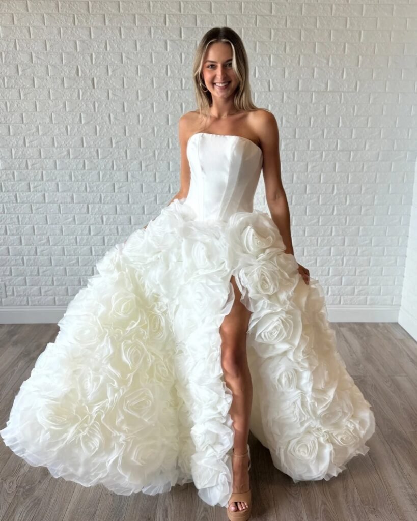 Two-Piece Set Fall Wedding Dress