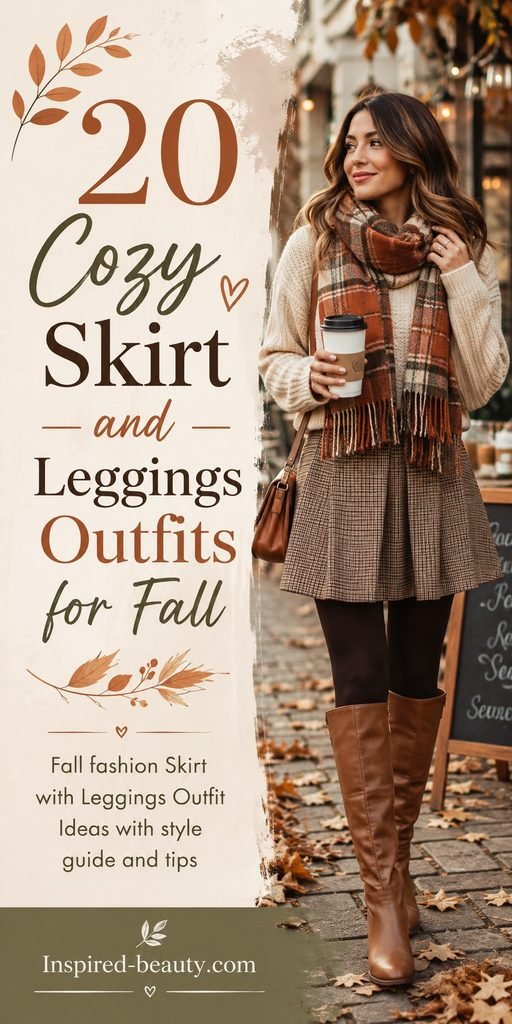 20 Cozy Skirt and Leggings Outfits for Fall
